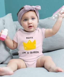 Customized Baby Name Rompers & T-Shirts for Newborns | Personalize Now