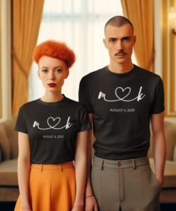 Best Personalised Couple T-Shirts for Pre-Wedding Photo Shoots and Anniversary Gifts