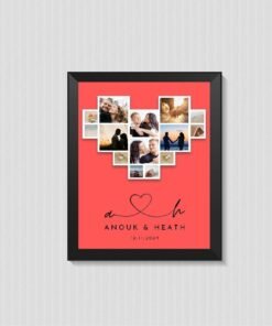 Best Couples Anniversary Collage Frames – Personalized Anniversary Gifts for Him & Her – Unique Home Decor