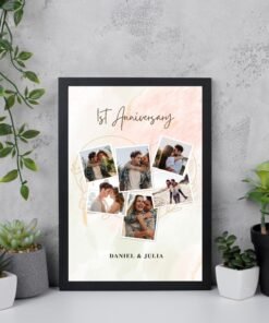 Best Couples Anniversary Collage Frames – Personalized Anniversary Gifts for Him & Her – Unique Home Decor