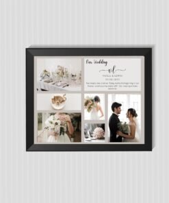 Best Couples Anniversary Collage Frames – Personalized Anniversary Gifts for Him & Her – Unique Home Decor