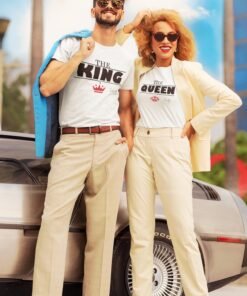 Personalised Couple T-Shirts for Pre-Wedding Photo Shoots and Anniversary Gifts