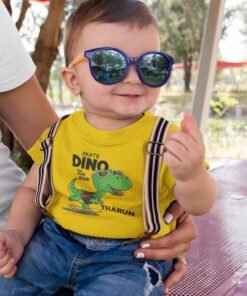 Custom Dinosaur Theme Birthday T-Shirts for Kids | Personalized Kids' Party Shirts