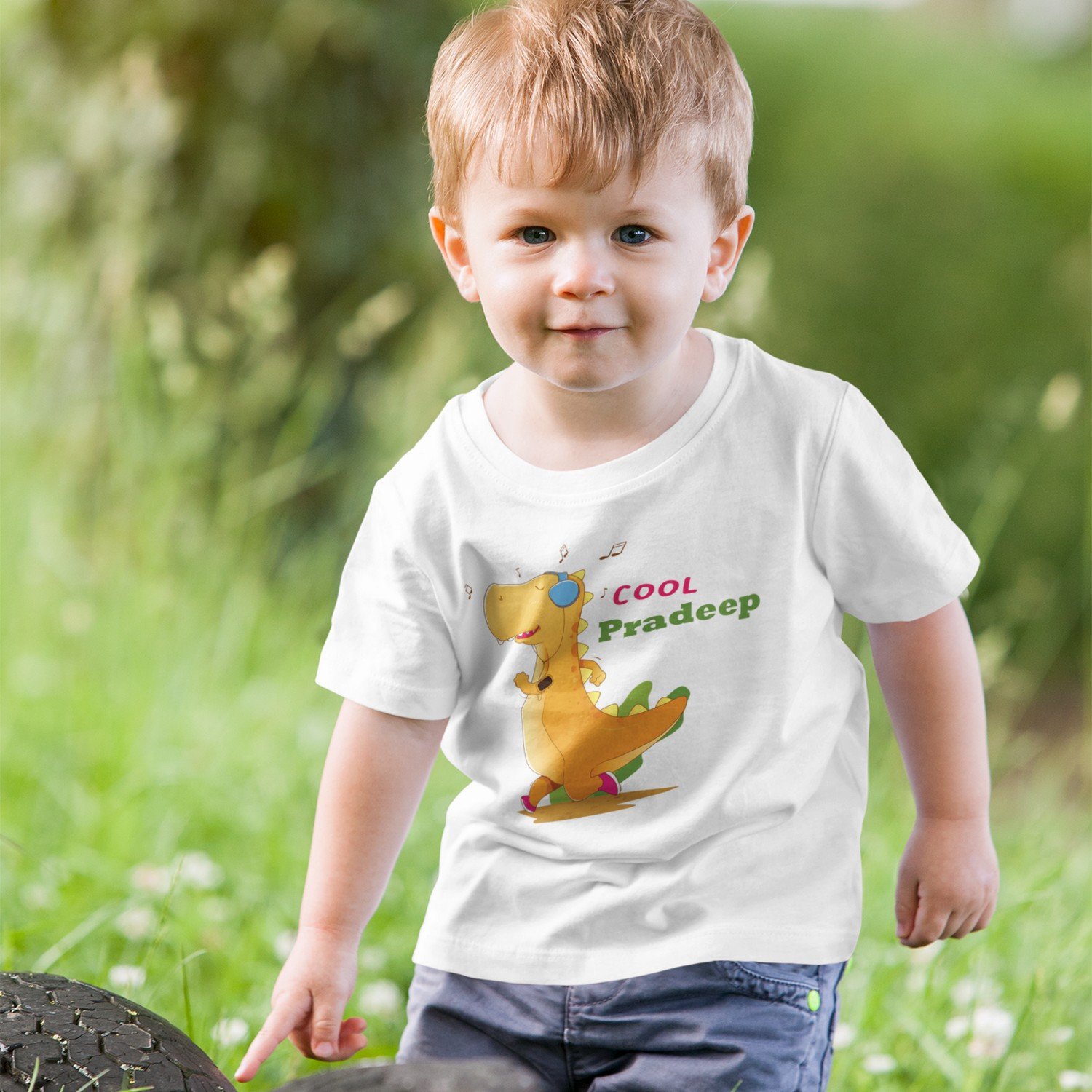 Custom Dinosaur Theme Birthday T-Shirts for Kids | Personalized Kids' Party Shirts