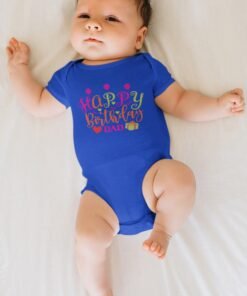Baby outfit for dad birthday Personalized Baby Romper/T-Shirt – Custom Baby Name Outfit | Unique Gift for New Dads & Newly Married Couples