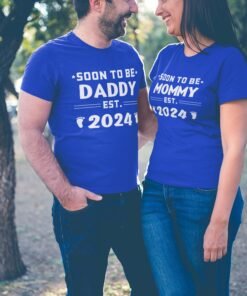 Custom Personalized Mom-to-Be & Dad-to-Be T-Shirts – Unique Pregnancy Announcement Tees