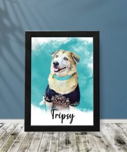 Custom Pet Portrait Wall Frames: Personalized Art for Your Beloved Pets