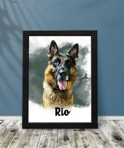 Custom Pet Portrait Wall Frames: Personalized Art for Your Beloved Pets