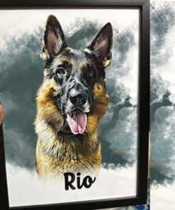 Alternative view of Custom Pet Portrait Wall Frames: Personalized Art for Your Beloved Pets