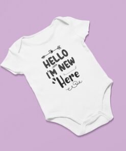 Alternative view of Hello I'm New Here Adorable Newborn Rompers & T-Shirts