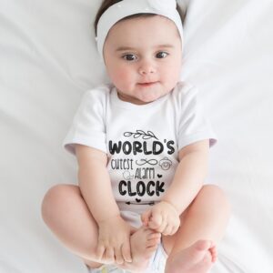 World's Cutest Alaam Clock : Adorable Newborn Rompers & T-Shirts