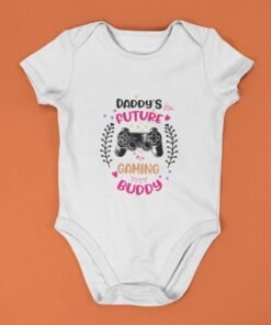 Daddy's Future Gaming Buddy Adorable Newborn Rompers & T-Shirts
