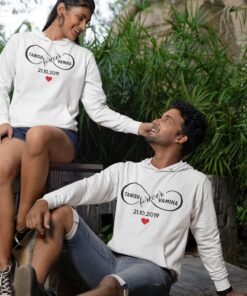 Best Personalised Couple Hoodies for Pre-Wedding Photo Shoots and Anniversary Gifts