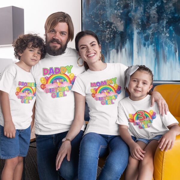 ersonalized family matching t-shirts perfect for vacations or family gatherings, available with delivery across India in 3-4 working days