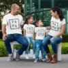 Personalized family matching t-shirts perfect for vacations or family gatherings, available with delivery across India in 3-4 working days