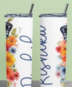 Personalized Custom Name Stainless Steel Tumbler Bottle |Skinny Tumbler |  Unique Gifts for Her