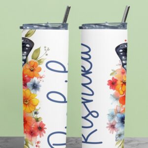 Personalized Custom Name Stainless Steel Tumbler Bottle - Unique Gifts for Her