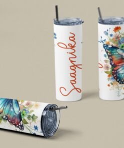 Alternative view of Personalized Name Stainless Steel Tumbler Bottle | skinny tumbler | Personalized & Premium