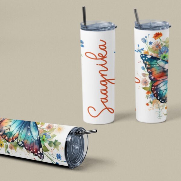 Personalized Custom Name Stainless Steel Tumbler Bottle - Unique Gifts for Her - Image 2