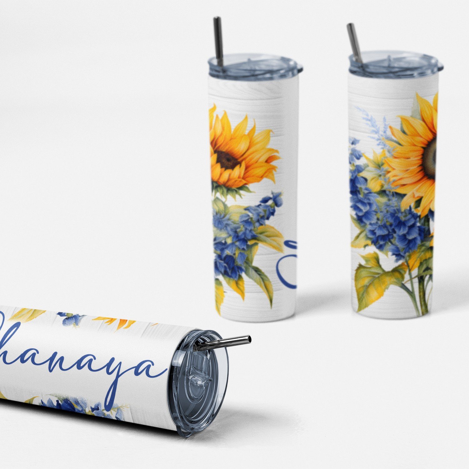 Custom Name Stainless Steel Tumbler Bottle – Personalized Premium Skinny Tumbler | Customizable Drinkware - Image 2