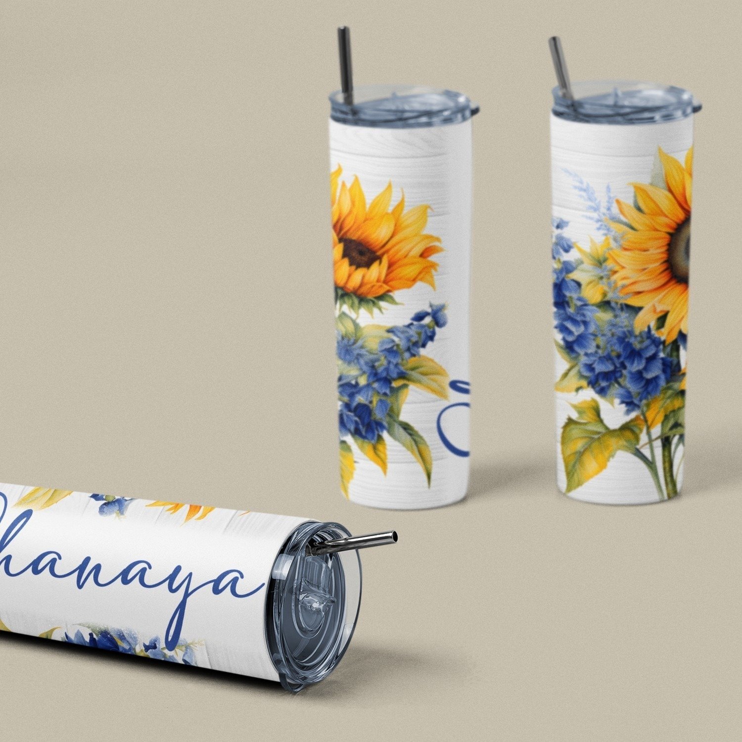 Custom Name Stainless Steel Tumbler Bottle – Personalized Premium Skinny Tumbler | Customizable Drinkware - Image 4