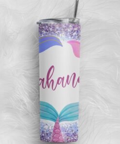 Personalized Custom Name Stainless Steel Tumbler Bottle - Premium Skinny Tumbler | Customizable Drinkware
