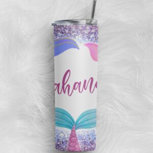 Personalized Custom Name Stainless Steel Tumbler Bottle - Unique Gifts for Her