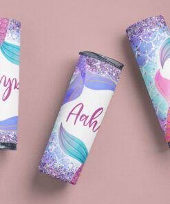 Alternative view of Personalized Custom Name Stainless Steel Tumbler Bottle - Premium Skinny Tumbler | Customizable Drinkware