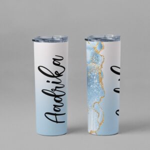 Personalized Custom Name Stainless Steel Tumbler Bottle - Unique Gifts for Her