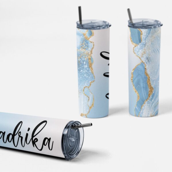 Personalized Custom Name Stainless Steel Tumbler Bottle - Unique Gifts for Her - Image 2