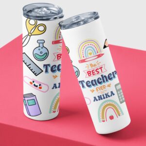 Personalized Custom Name Stainless Steel Tumbler Bottle - Unique Gifts for Her