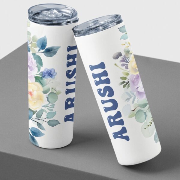 Personalized Custom Name Stainless Steel Tumbler Bottle - Unique Gifts for Her - Image 2
