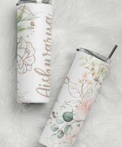 Personalized Custom Name Stainless Steel Tumbler Bottle - Unique Gifts for Her