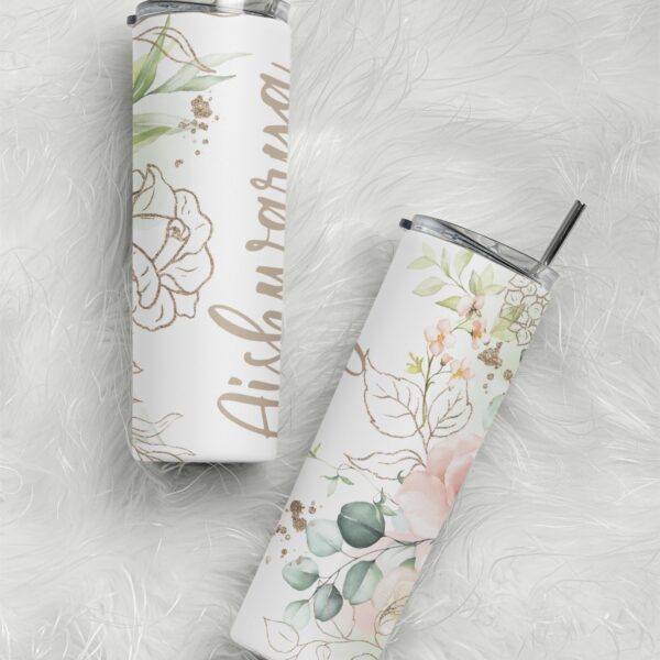 Personalized Custom Name Stainless Steel Tumbler Bottle - Unique Gifts for Her