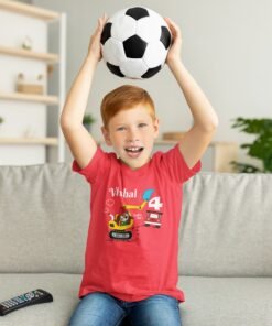 Custom construction Theme Birthday T-Shirts for Kids | Personalized Kids' Party Shirts