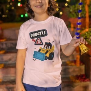 Custom construction Theme Birthday T-Shirts for Kids | Personalized Kids' Party Shirts