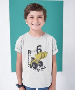 Custom construction Theme Birthday T-Shirts for Kids | Personalized Kids' Party Shirts