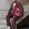 Custom Pet Portrait Zipper Tote Bag | Unique Personalized Gift for Pet Lovers
