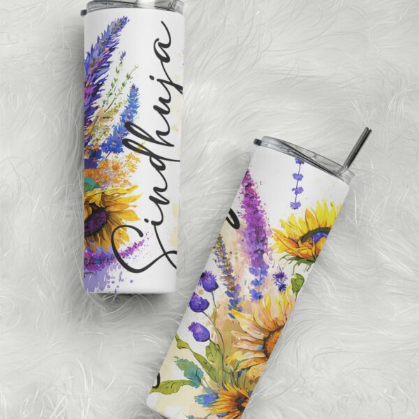 Personalized Custom Name Stainless Steel Tumbler Bottle – Customizable drinkware that keeps drinks hot for 12 hours and cold for 24 hours. Ideal gift for her, featuring a durable, stainless steel design and personalized name option