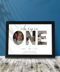 Personalized Baby First Year Photo Collage Wall Frames – Perfect First Birthday Gifts for Baby Boy or Girl