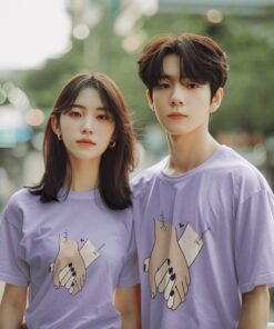 Custom Name Oversized Couple T-Shirts - Personalized Pre-Wedding & Anniversary Gifts