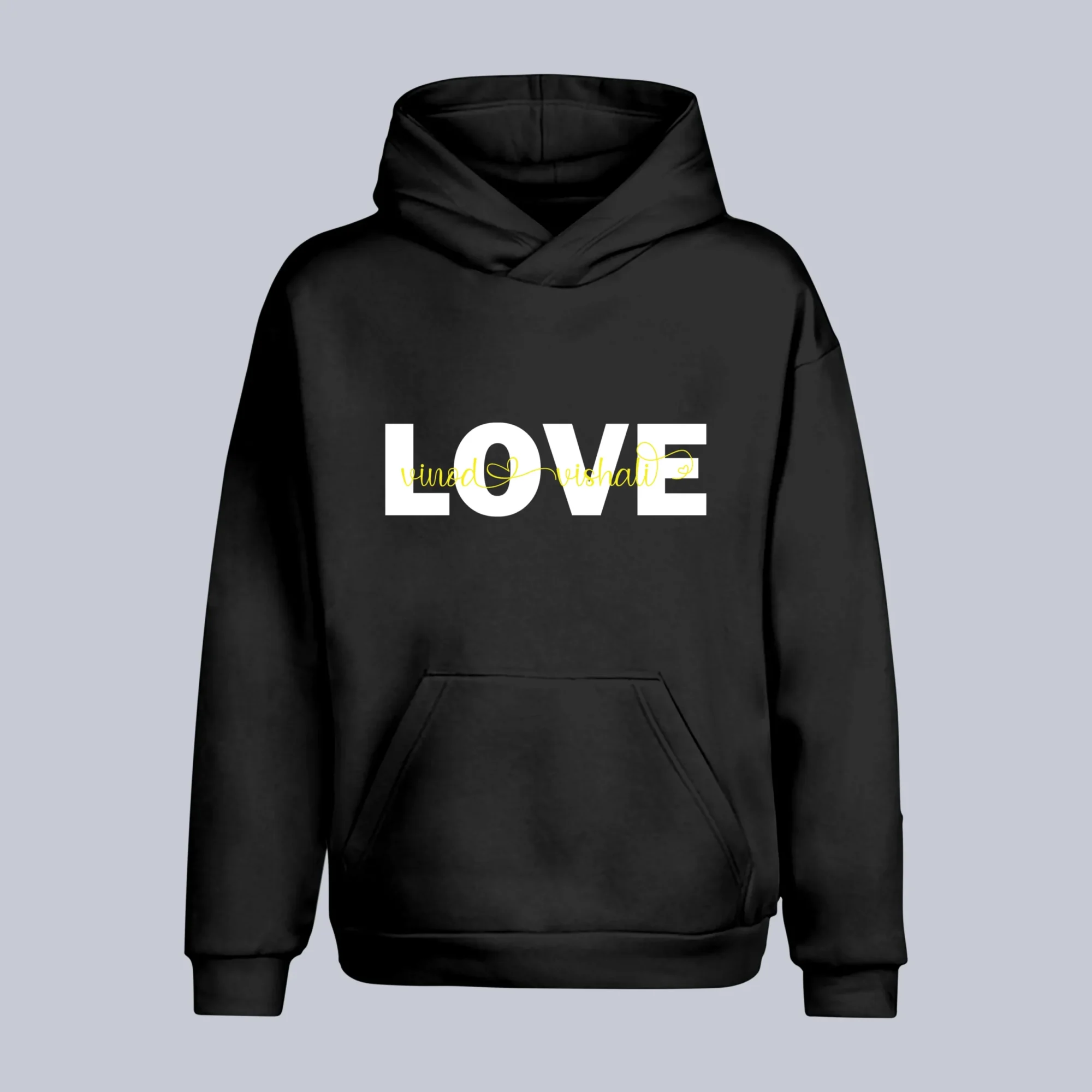 Personalized Couple Hoodies with Custom Names and Love Designs – Matching His & Hers Hoodies, perfect for couples looking for custom name hoodies, romantic matching couple sweatshirts, and personalized couple apparel.