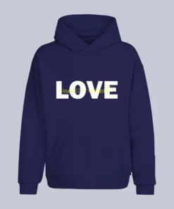 Alternative view of Personalized Couple Hoodies with Custom Names & Love Designs – Matching His & Hers Hoodies