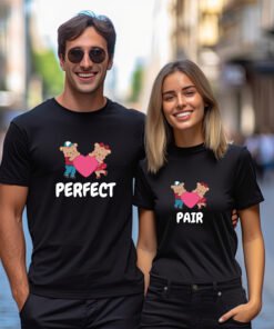 Perfect Pair" Couple T-Shirts – Ideal for Pre-Wedding Photoshoots & Anniversary Gifts