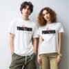 Forever Together Custom Couple Name T-Shirts – Personalized Matching Shirts for Couples, Perfect for Anniversaries and Special Occasions