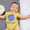 Personalized baby romper with 'I'm a Good Boy' design and custom name, perfect for adorable and unique baby outfits