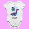 Personalized baby romper with 'I'm with You' design and custom name, perfect for a unique and adorable baby outfit.