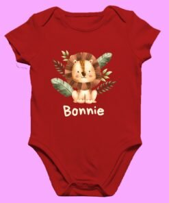 Personalized baby romper with 'Wild One' design and custom name, perfect for a unique and adorable baby outfit.