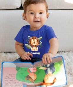Personalized baby romper with 'Wild One' design and custom name, perfect for a unique and adorable baby outfit.