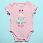 Personalized baby romper with 'Princess' design and custom name, perfect for a unique and adorable baby outfit.